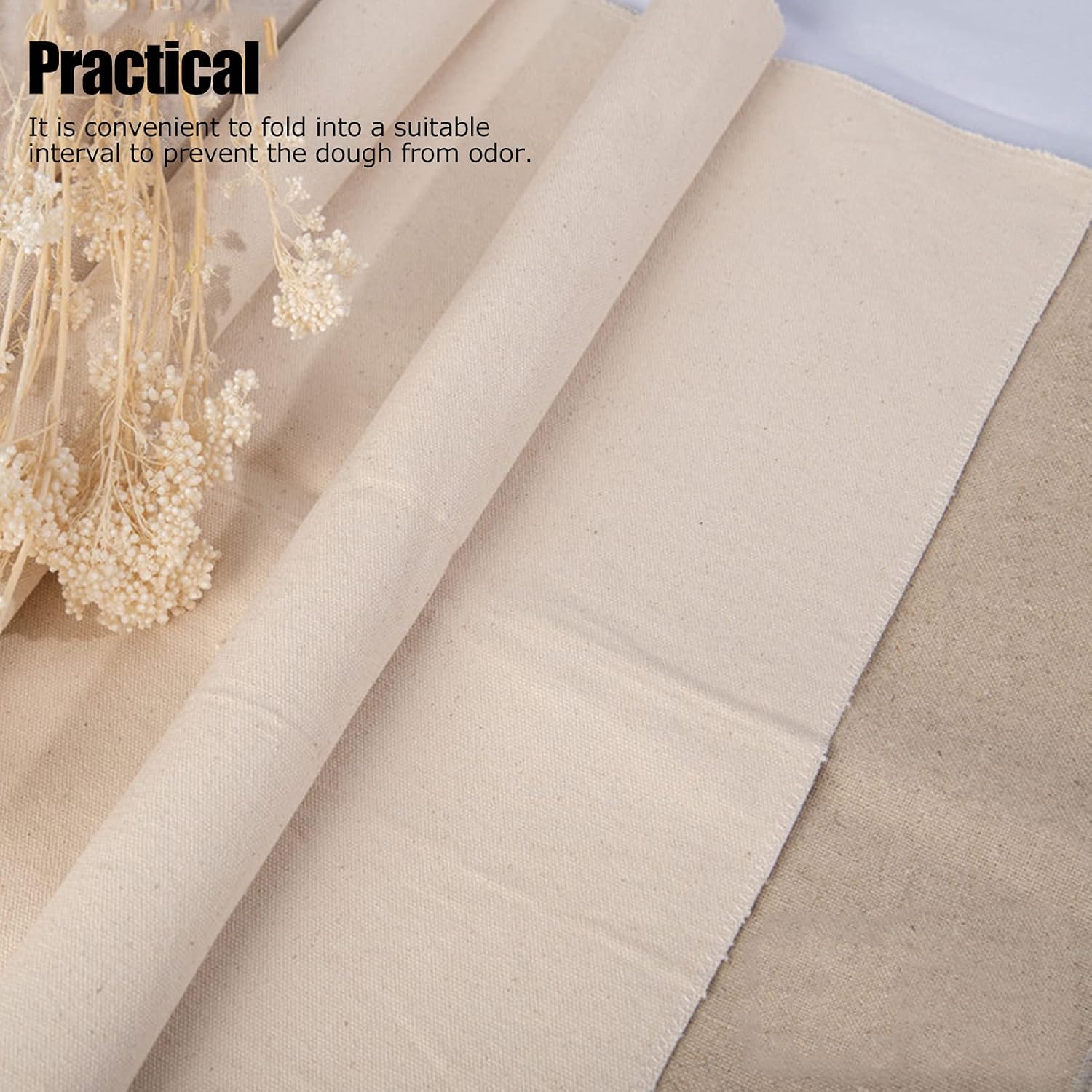 Dough Couche Proofing Cloth, Baking Couche Linen Cloth Cotton Fabric for Bread Dough Baking, Shaping Tool for Baguettes, Loaves, Ciabatta, Bread Couche(66 * 90cm) - Image 3