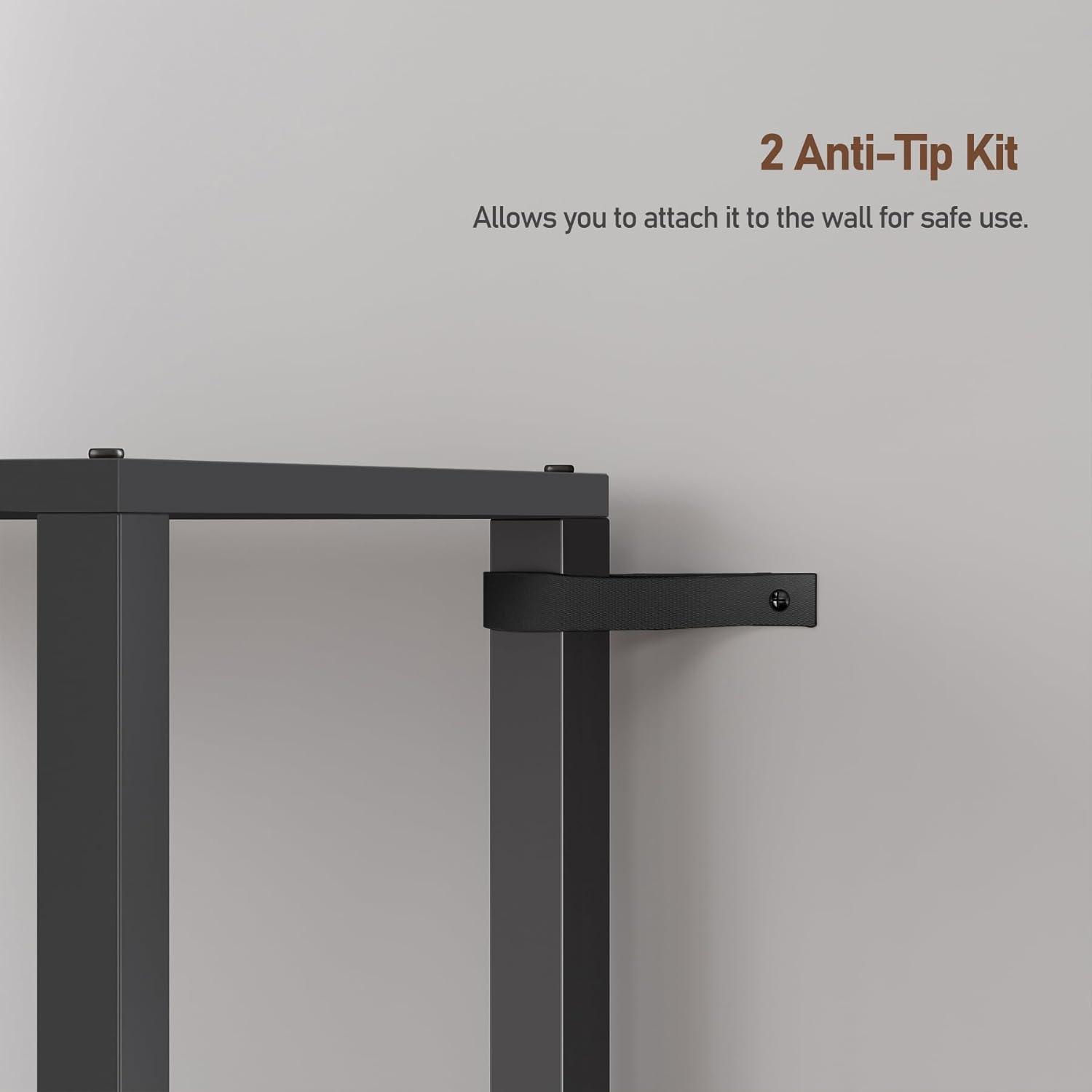 TUTOTAK Bookshelf, 5-Tier Tall Book Shelf, Narrow Bookcase for Small Space, DIY Stackable Bookshelf, for Living Room, Office, Study, Entryway, Industrial, Black BS01BK005 - Image 7